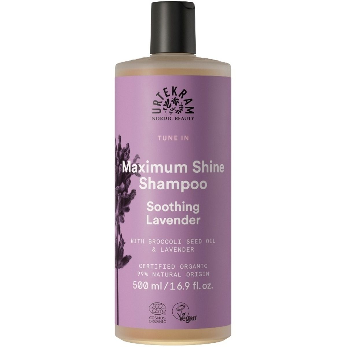 Urtekram Tune In Maximum Shine Shampoo Soothing Lavender 500 ml