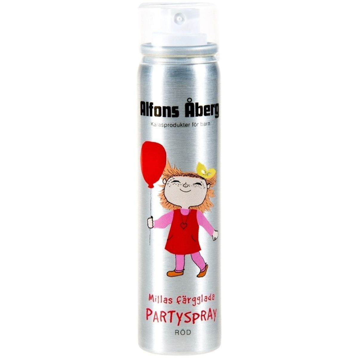 Alfons Åberg Millas Partyspray 80 ml - Rød