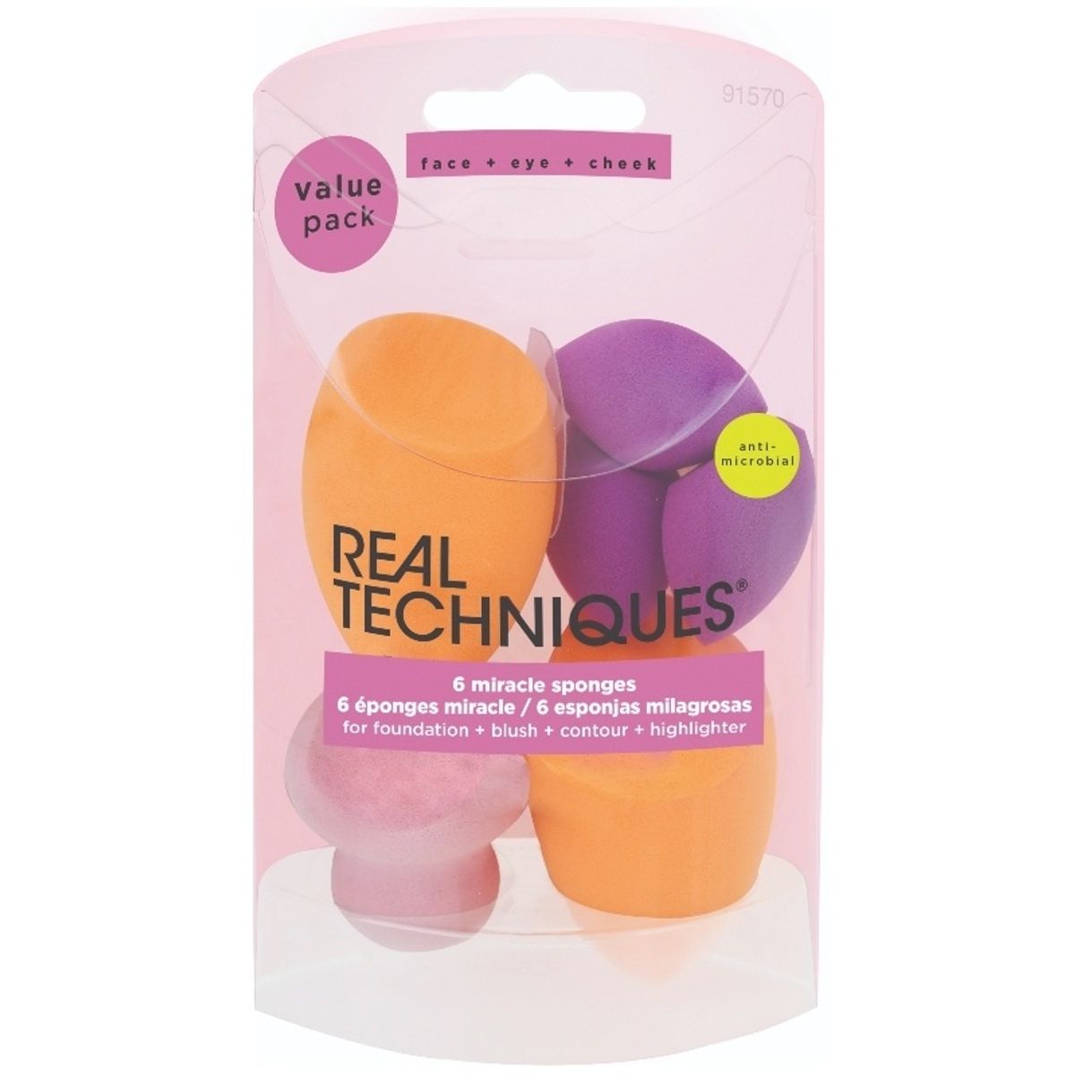 Real Techniques 6 Miracle Complexion Sponges