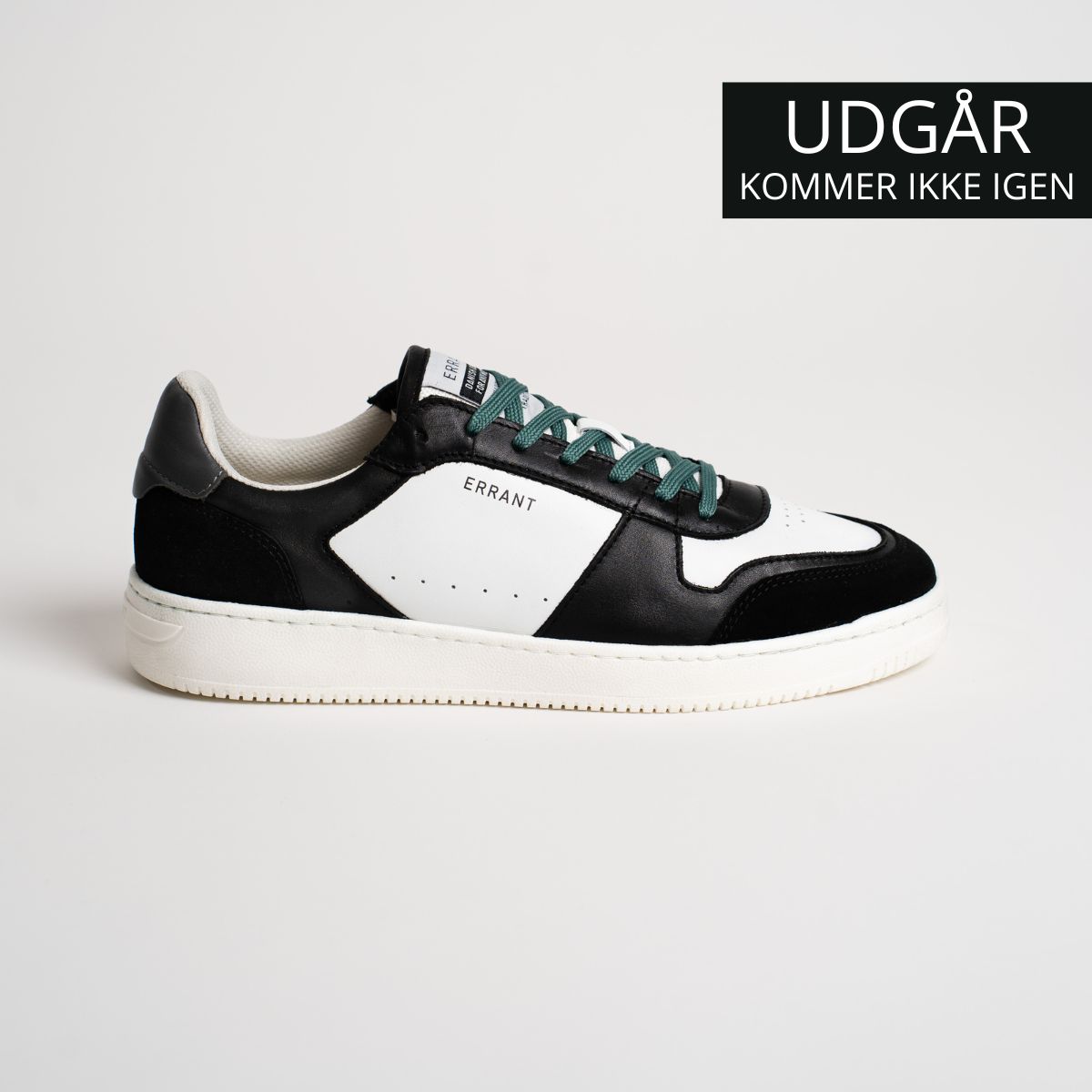 Errant Low Sneaker - Sort Teal - Sko - Læder - Størrelse 46