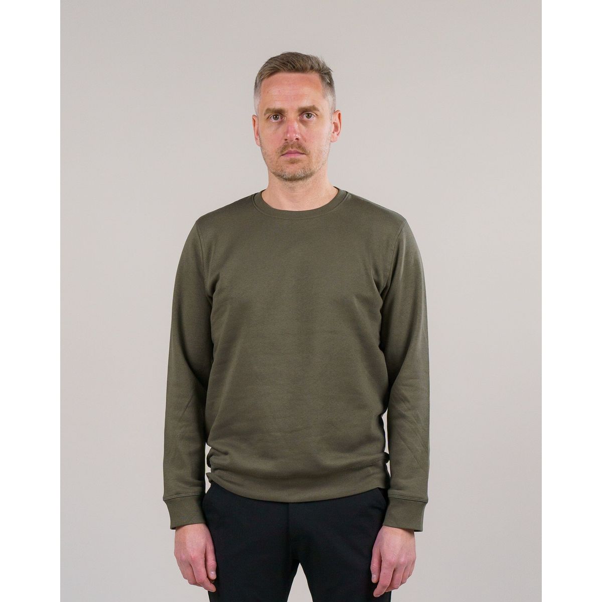 Errant Sweatshirt - Oliven Grøn - Størrelse XXL