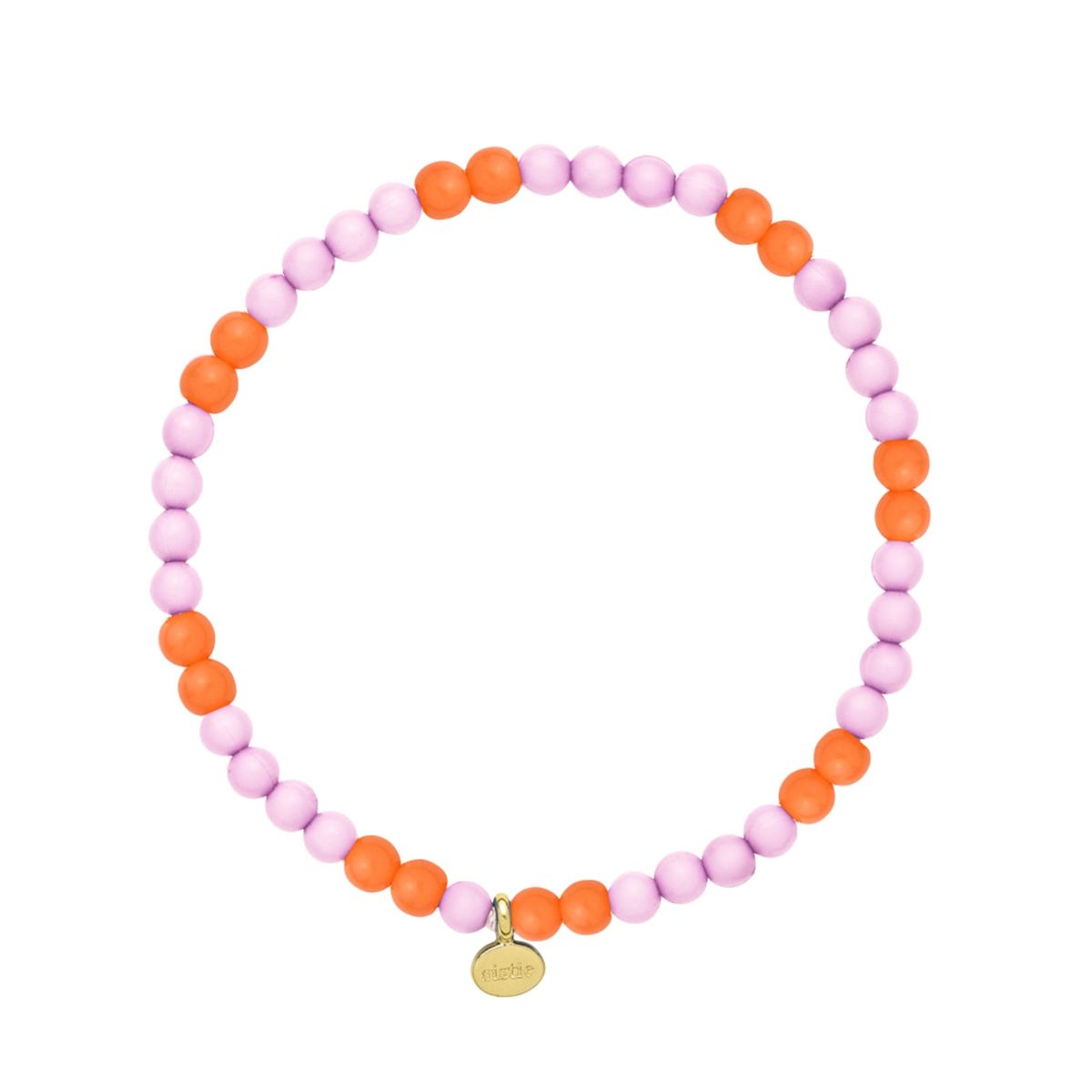 Poppy - Chunky Armbånd Orange & Lilla