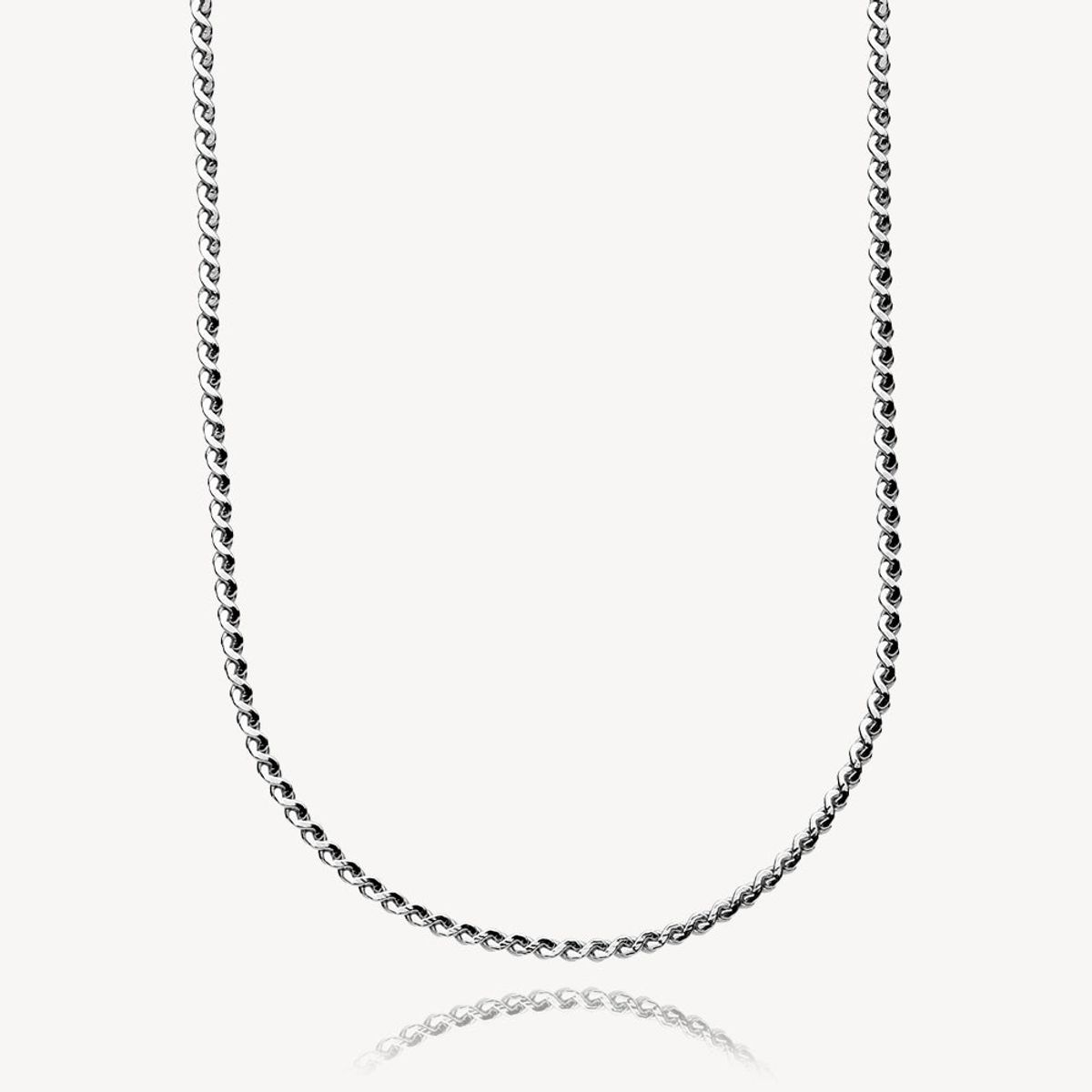 MOLLY - Necklace shiny silver basic - 40 - 45 cm