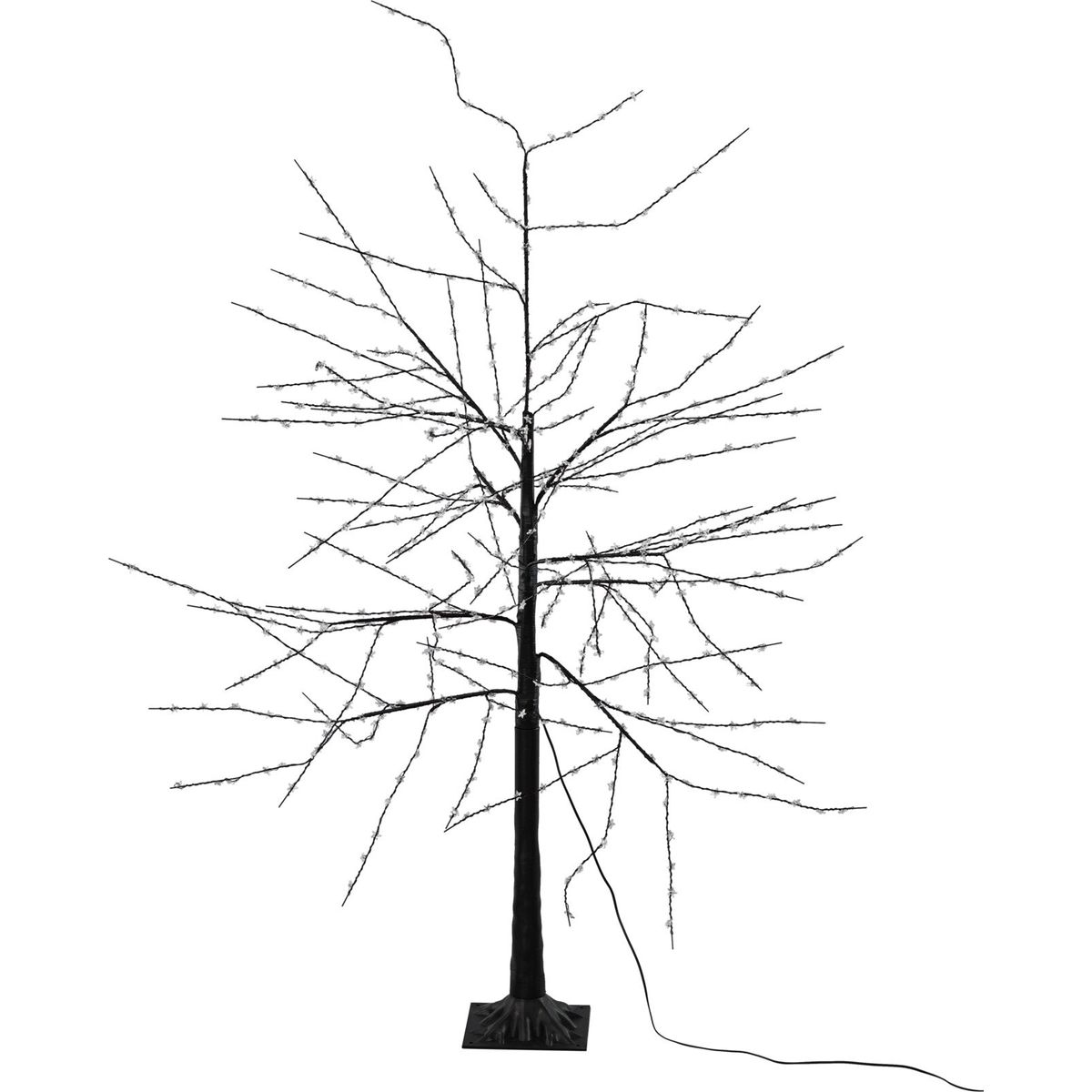 Juletræ metal m. 480 LED-lys, H150 cm