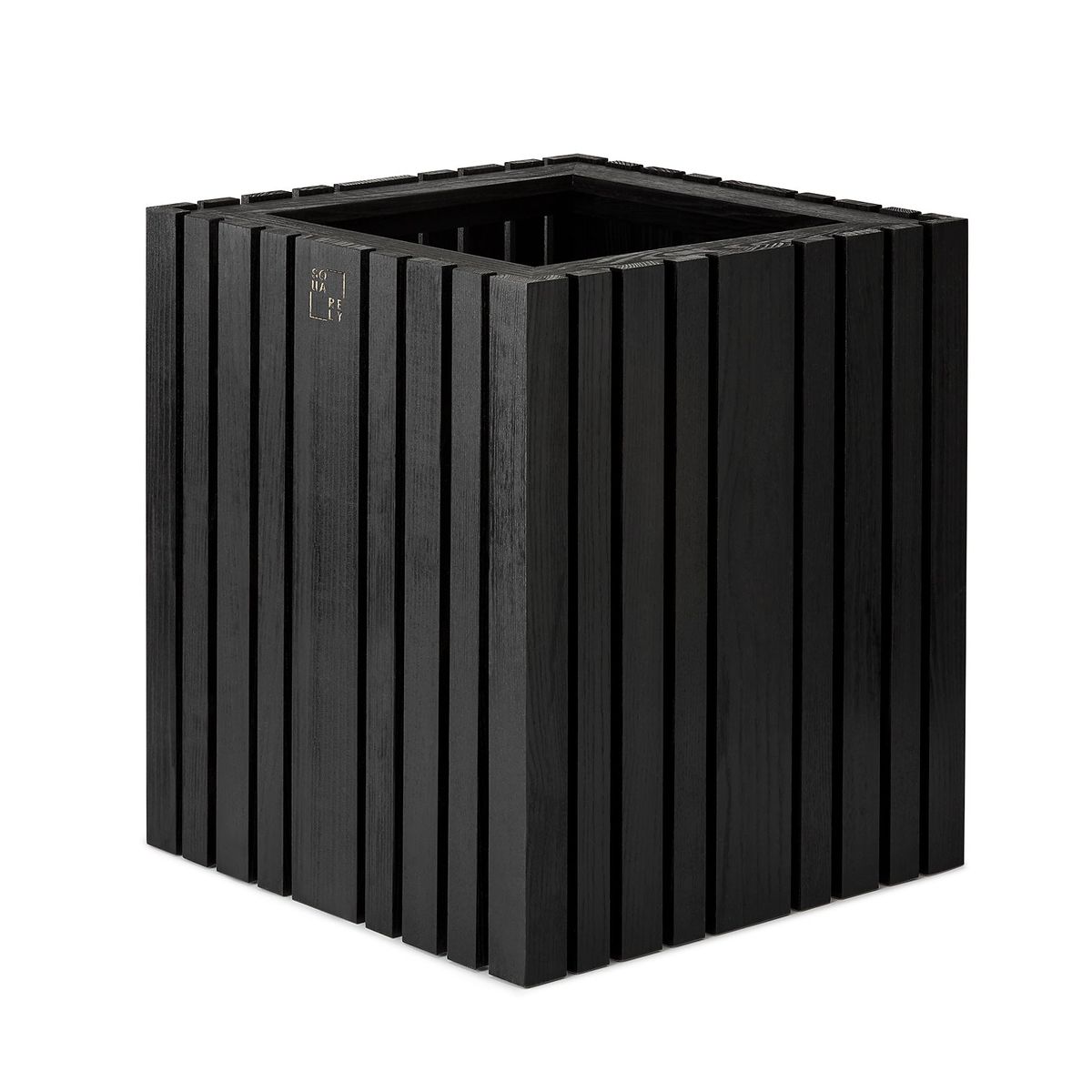 Squarely Copenhagen - GrowBIG plantekasse 45x45 cm, Sort Ask - Sort Ask