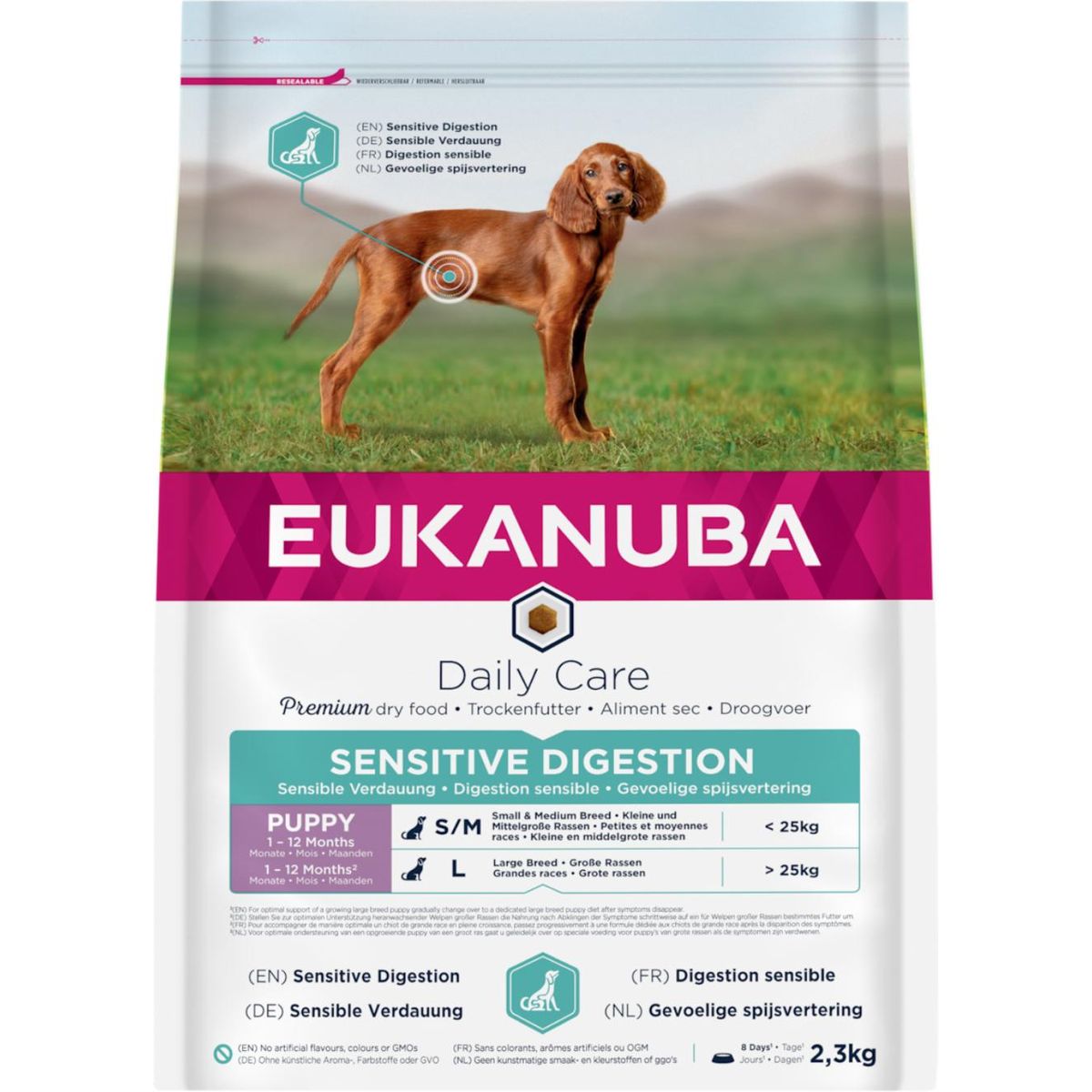 Euk DailyCare Puppy Sensitive Digestion 2,3 - 12kg - 2,3 kg