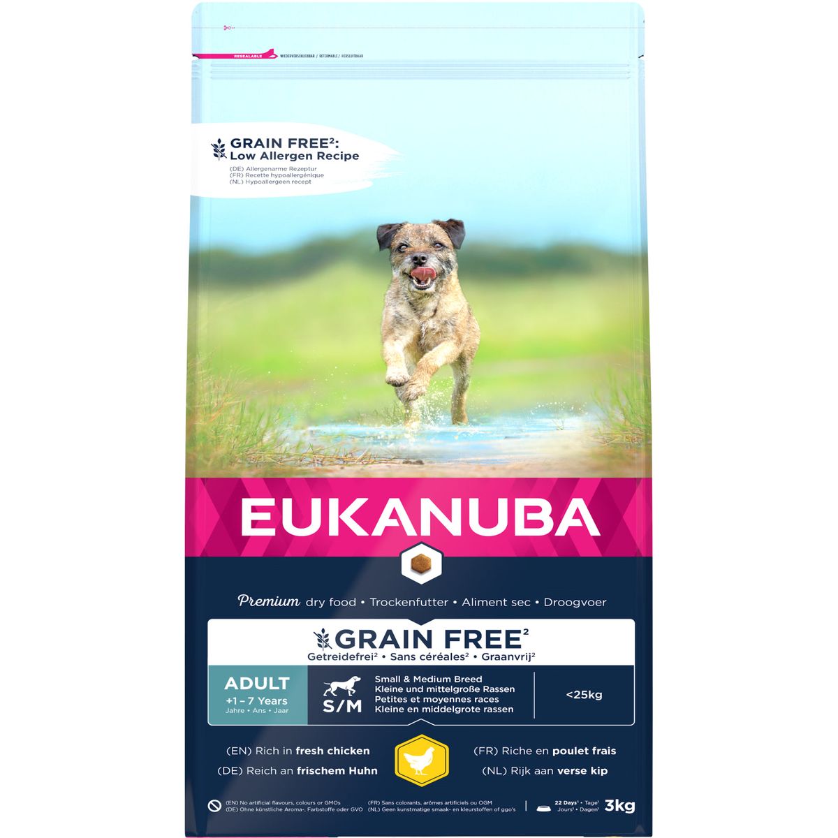 EUKANUBA - Adult Small/Medium - Grainfree - kylling