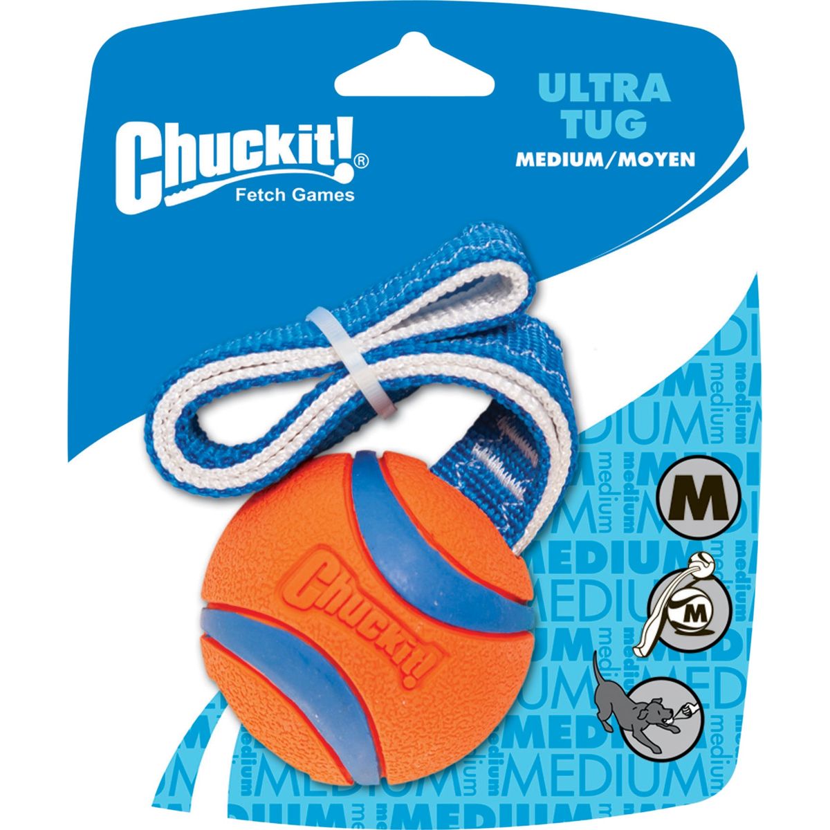 CHUCKIT - Ultra bold på reb, 2 størrelser - Large