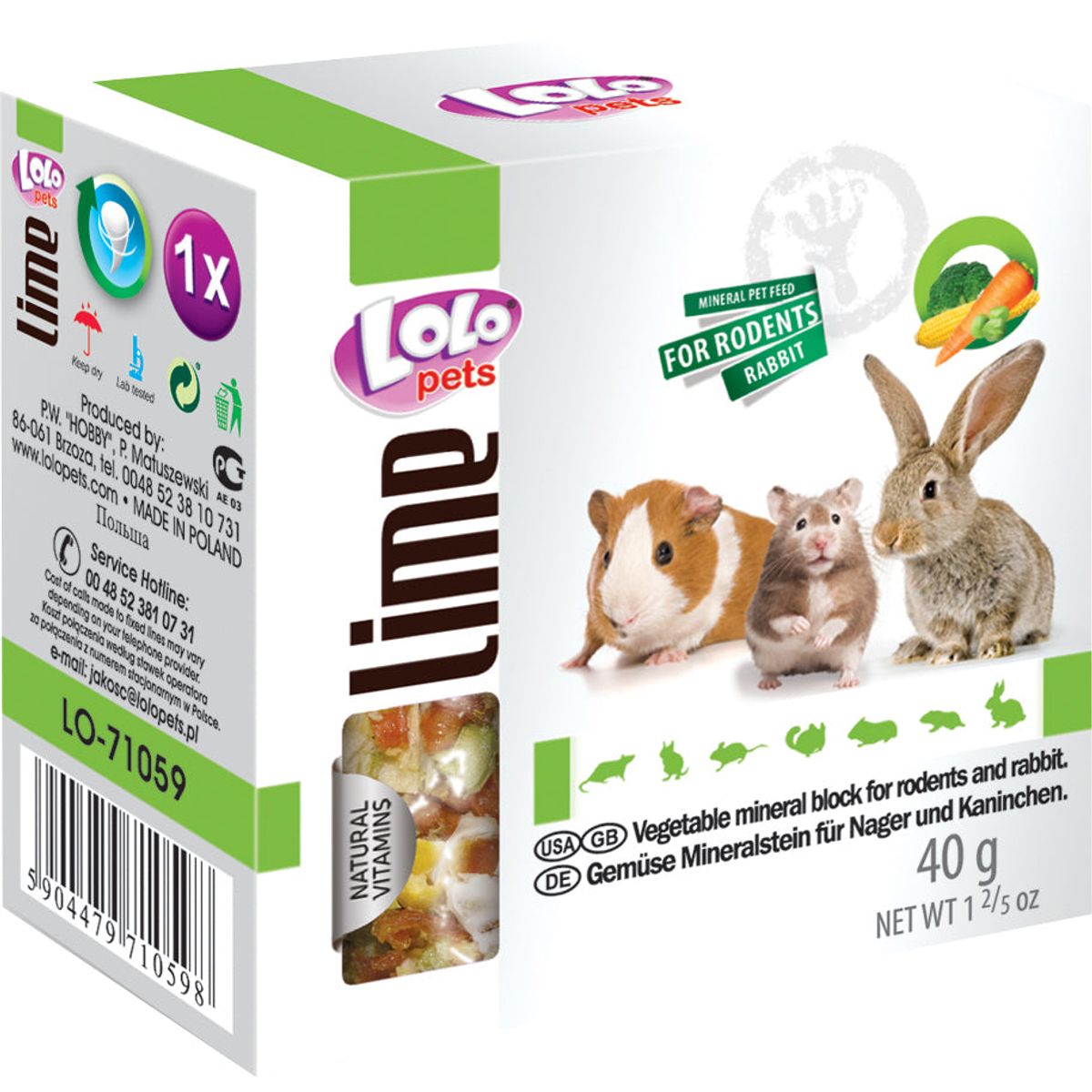 Lolo Pets - Gnaversten grøntsager 40 g