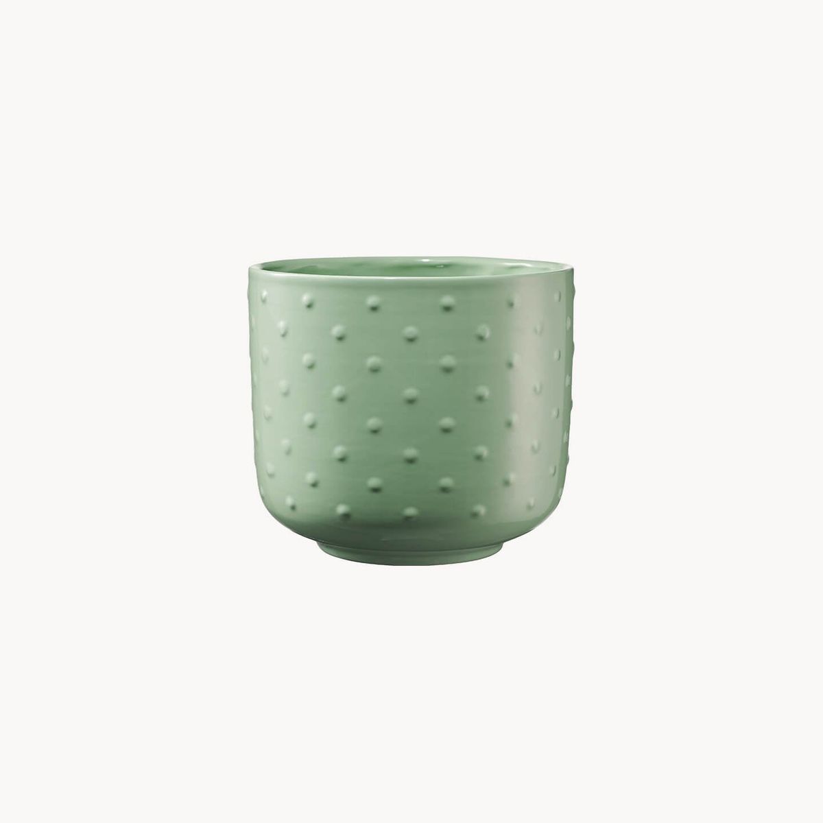 Soendgen Keramik - Baku Pearl Urtepotteskjuler, Celadon green 3 størrelser - H12 x Ø13 cm