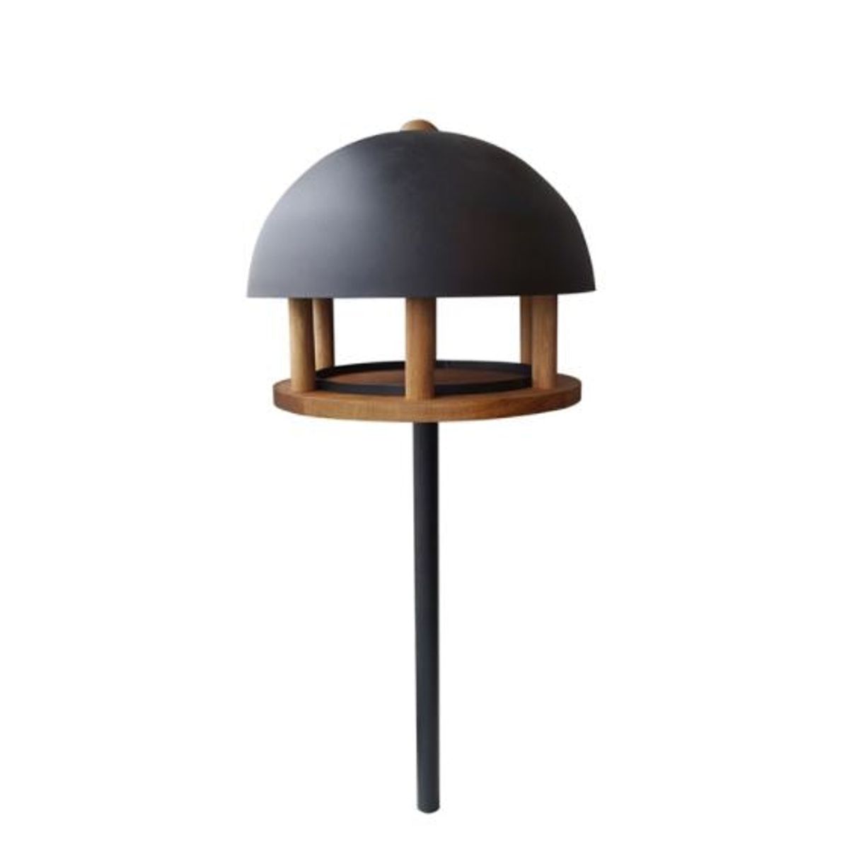 Garden Life - Fuglefoderhus Dome Oak med metal stander