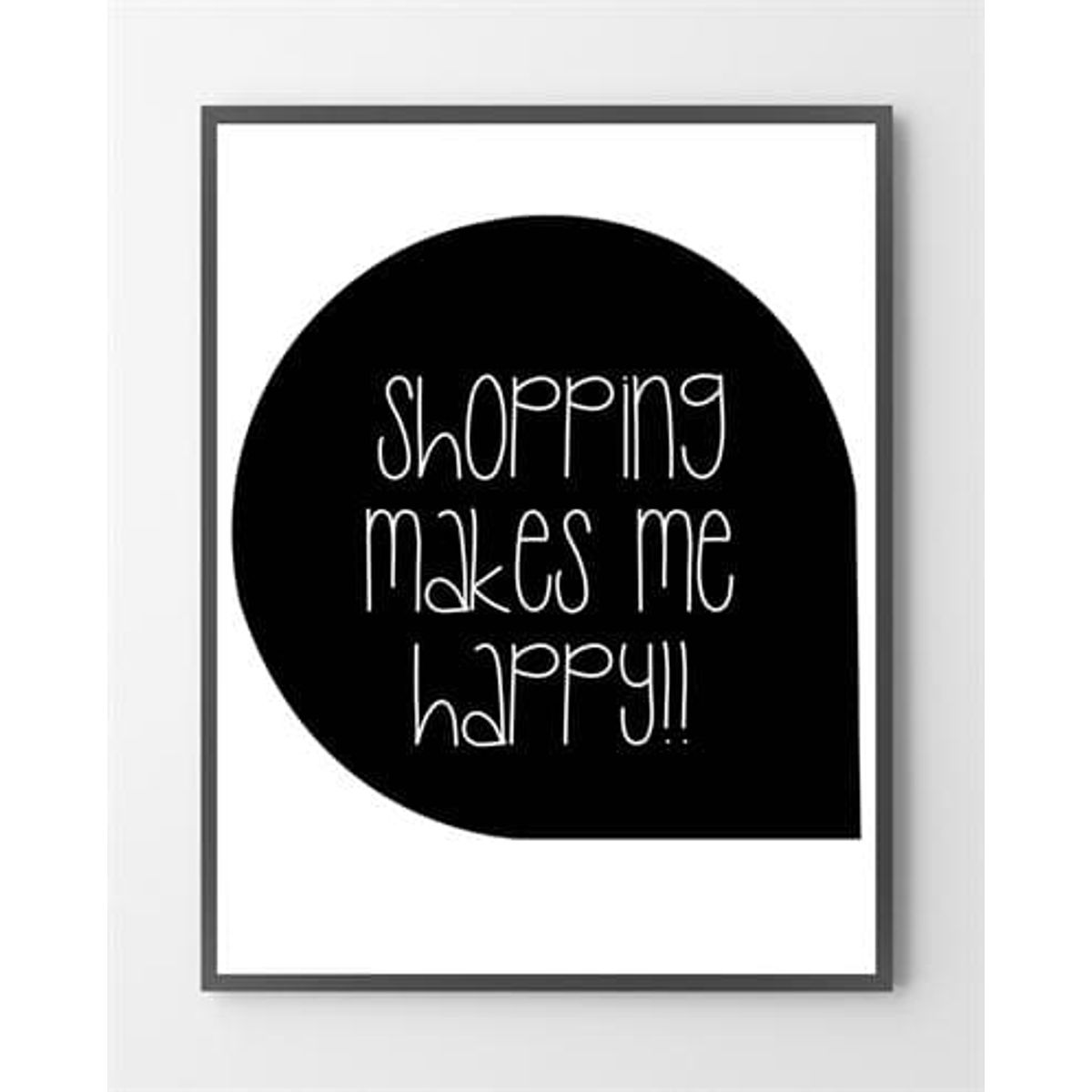 Billige plakater - Shopping - 40x50 cm.