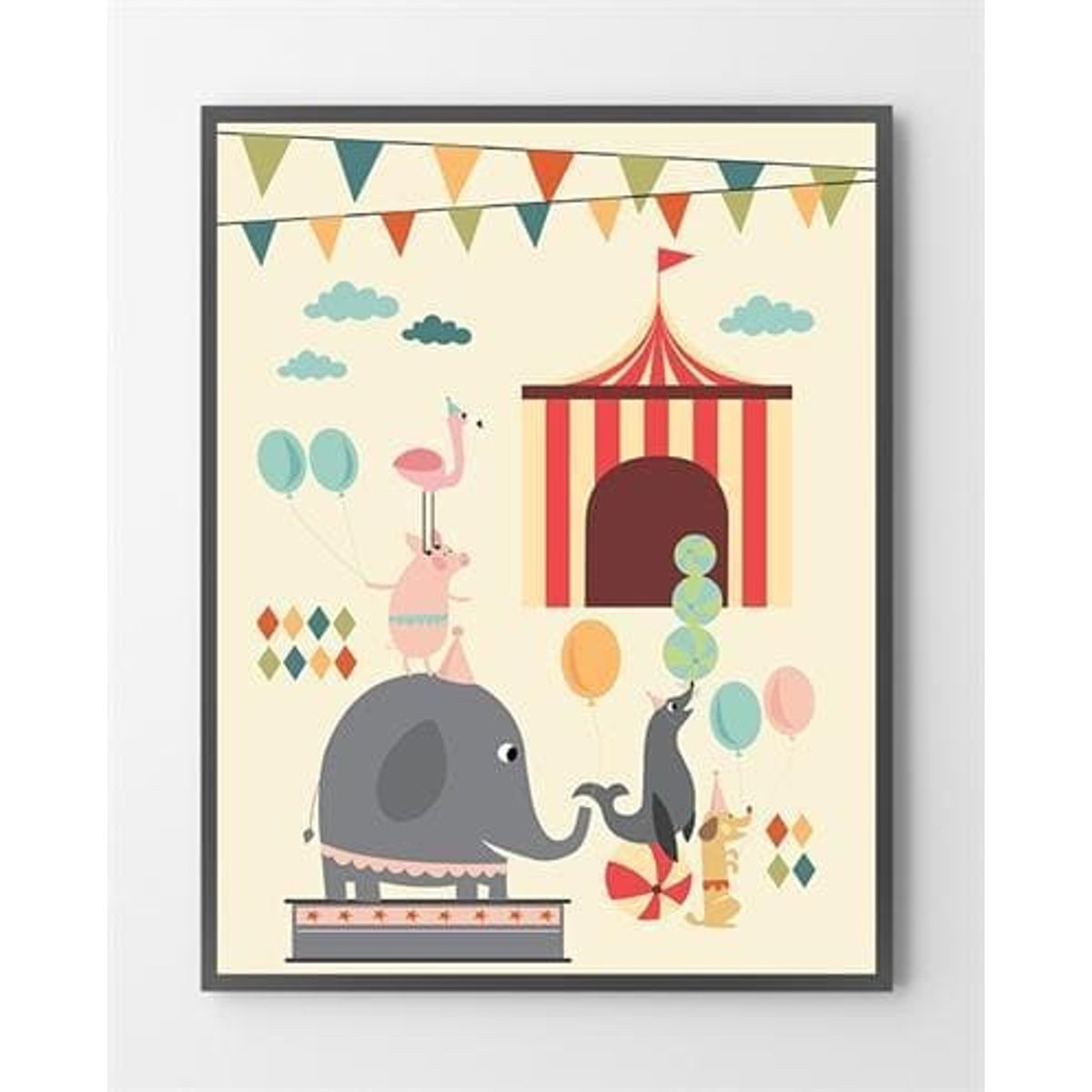 Cirkus plakat - 50x70 cm.