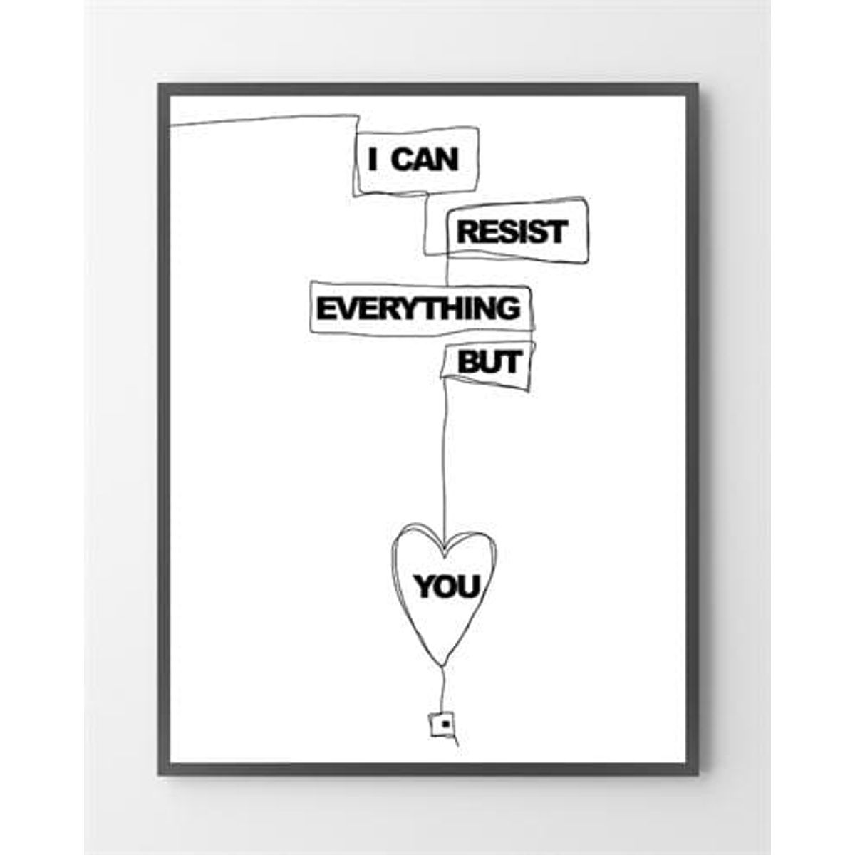 Enkle plakater - Resist everything - 30x40 cm.