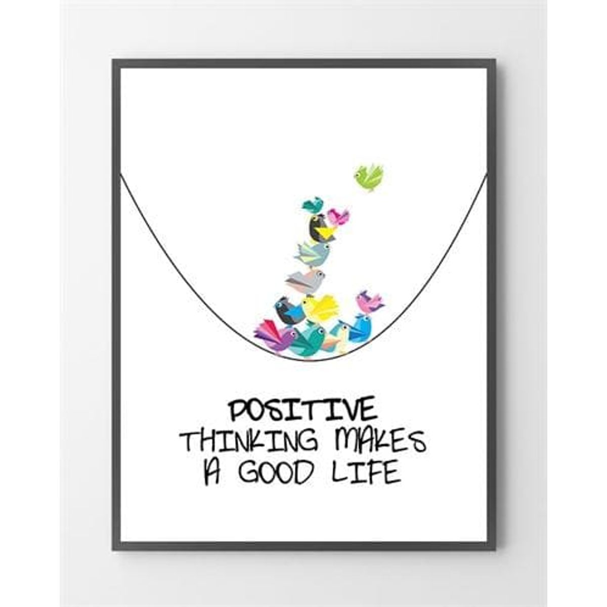 Plakat - Positive Life - 50x70 cm.