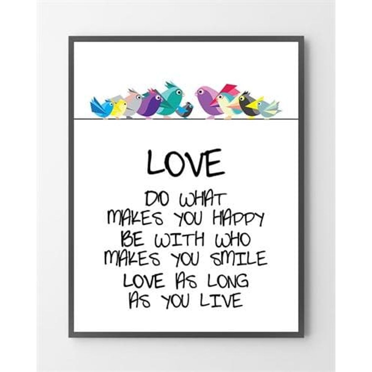 Plakat - Love - 50x70 cm.