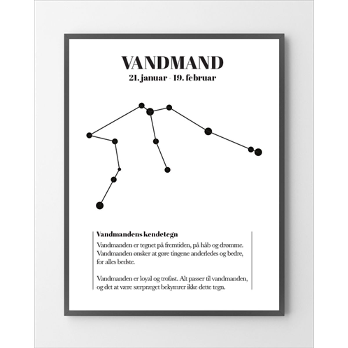 Plakater - Vandmanden - 30x40 cm.