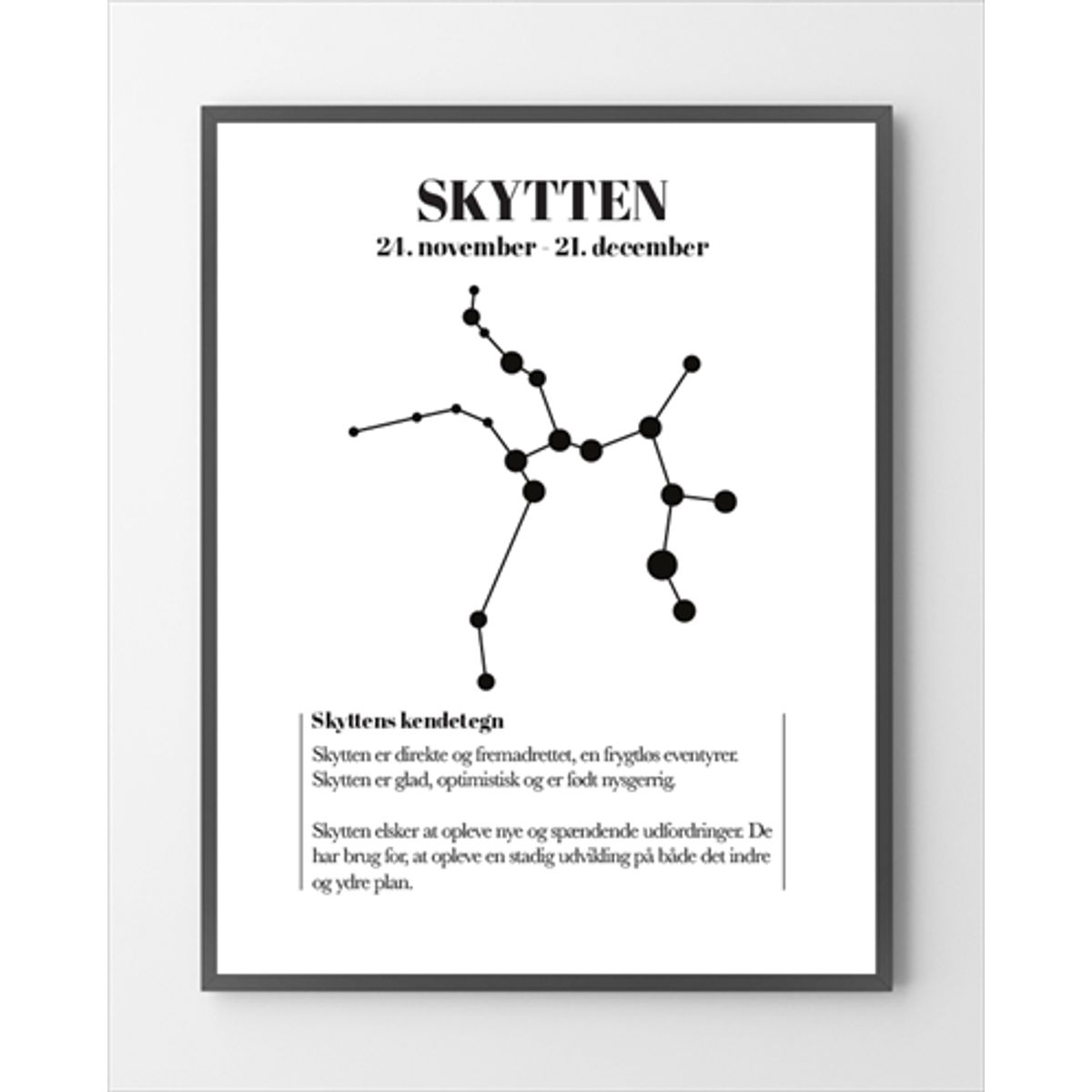 Plakater - Skytten - 30x40 cm.