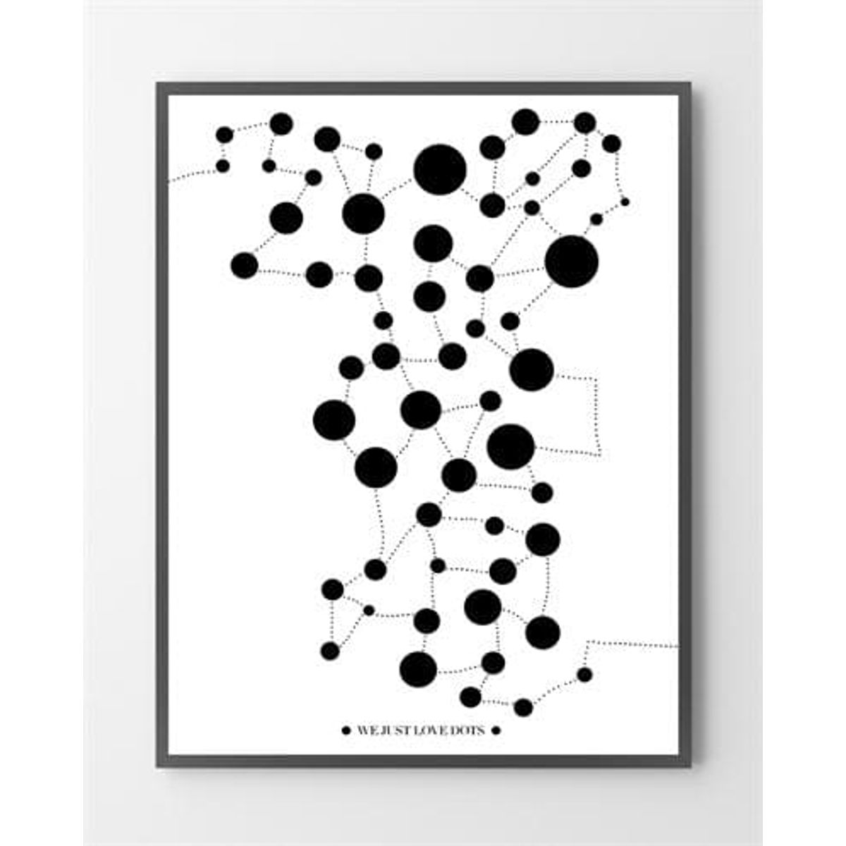 Plakatkunst - Dots - 30x40 cm.