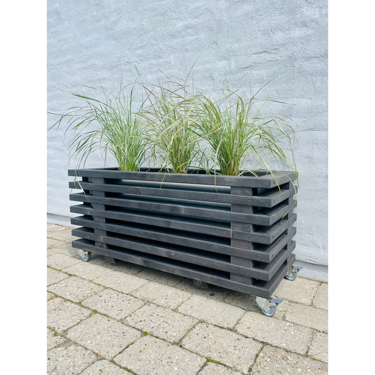 Luxus Plantekasse af Sorte Traller | 95 cm / 43 cm (7 lægter)