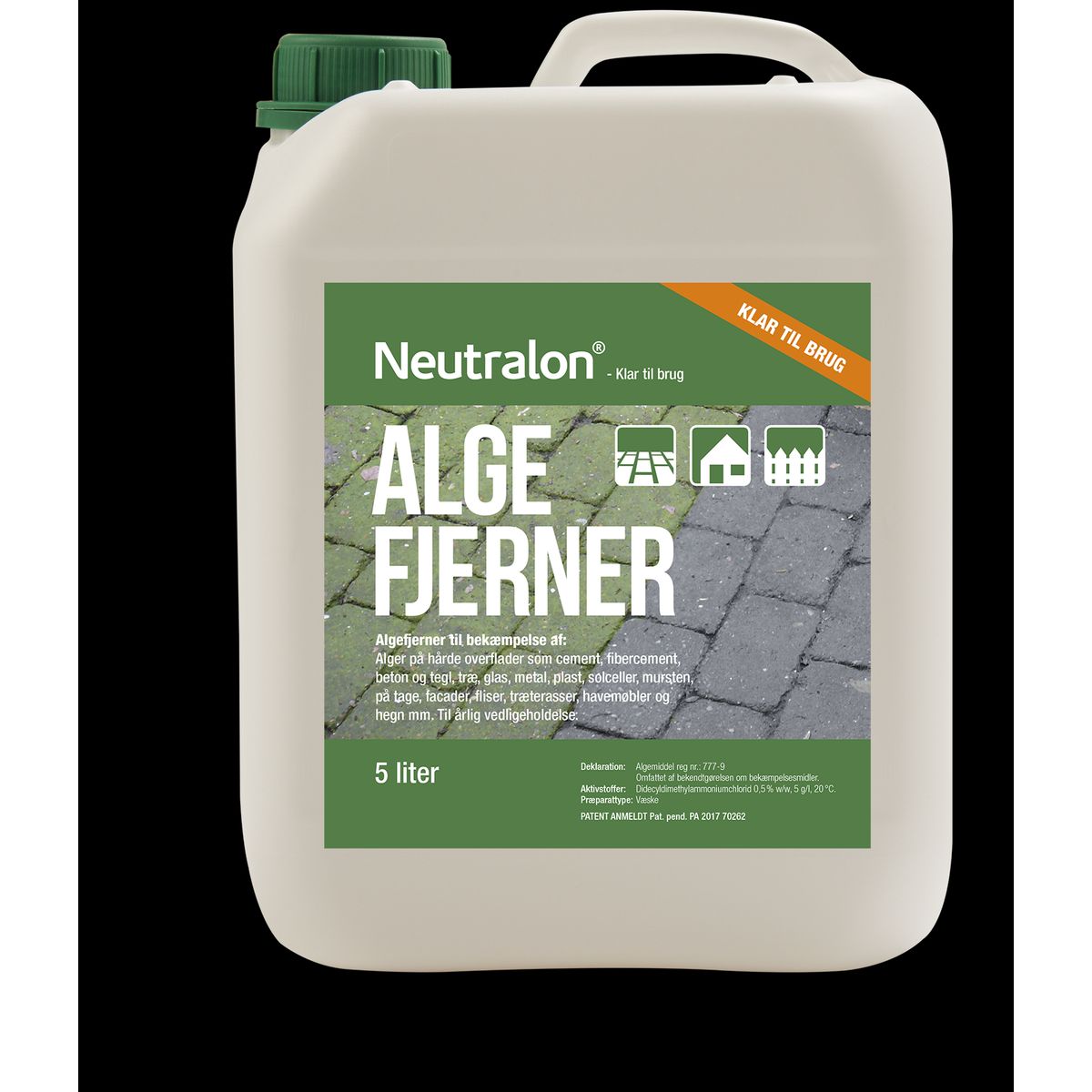 Algefjerner - Neutralon - 5 liter klar til brug