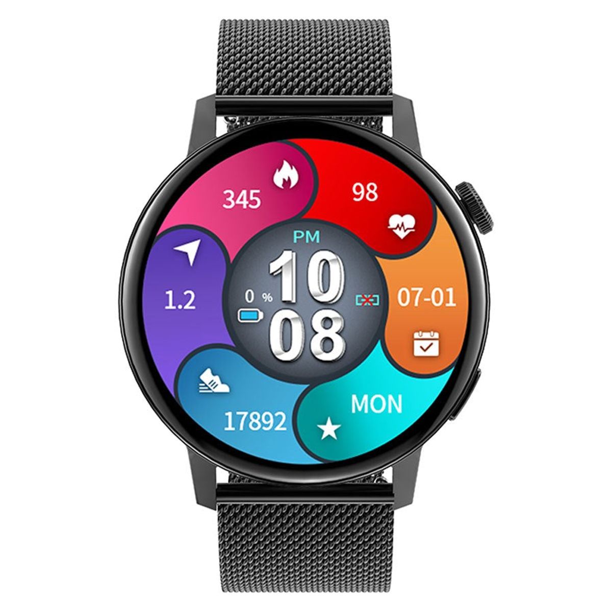 Forever ForeVive 4 SB-350 Smartwatch, Sort