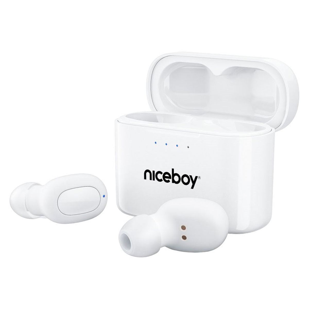 Niceboy HIVE Podsie TWS in-ear høretelefoner, Hvid