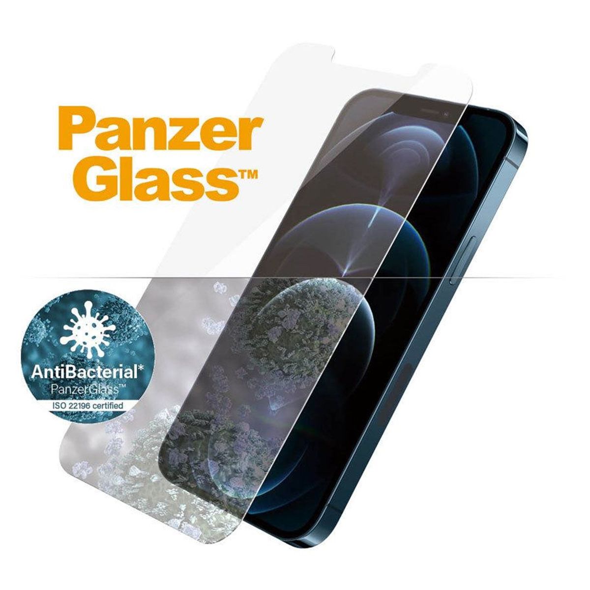 PanzerGlass iPhone 12 Pro Max AntiBacterial Skærmbeskyttelse