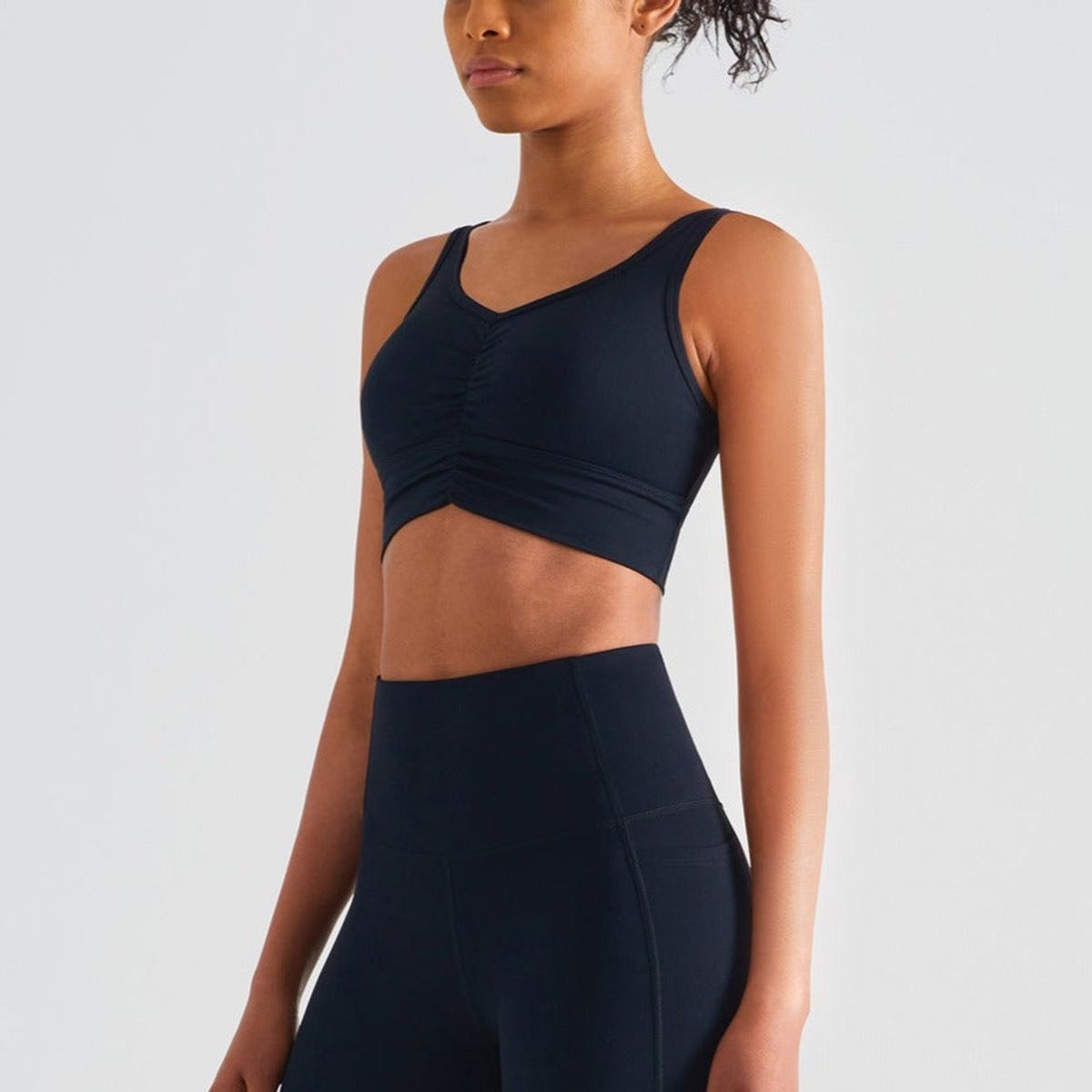 Nordic-wellness Scrunch Sports-BH - Midnight Black - M