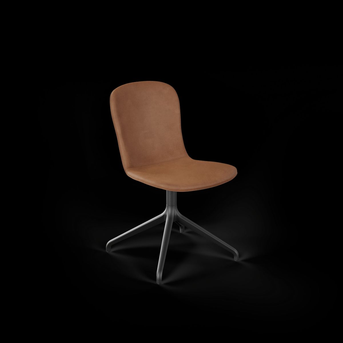 Chair no. One S1 Black Swivel