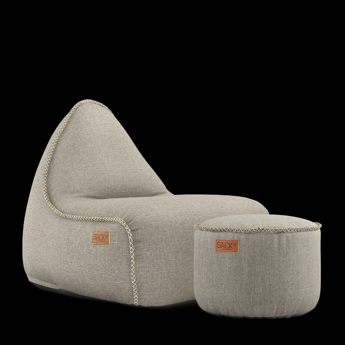 Cobana Lounge Chair & Pouf