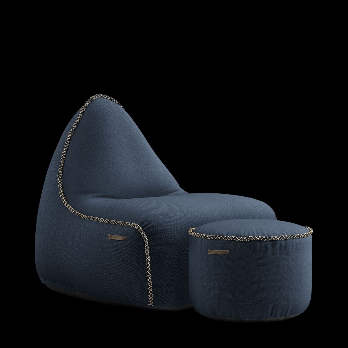 Cura Lounge Chair & Pouf