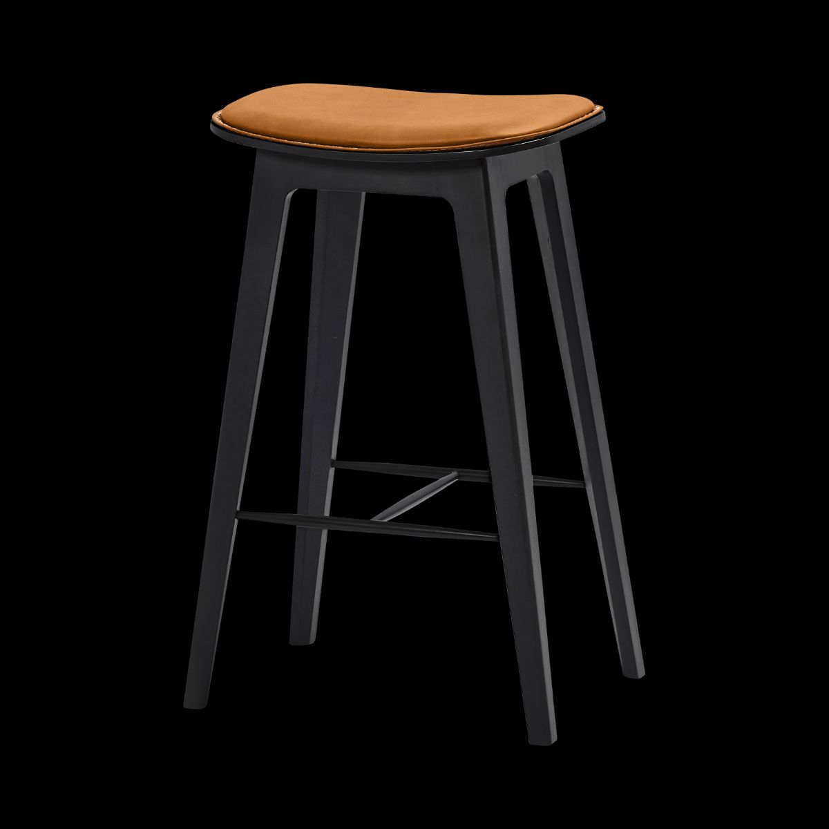 Nordic Bar Stool - Beech with stitches