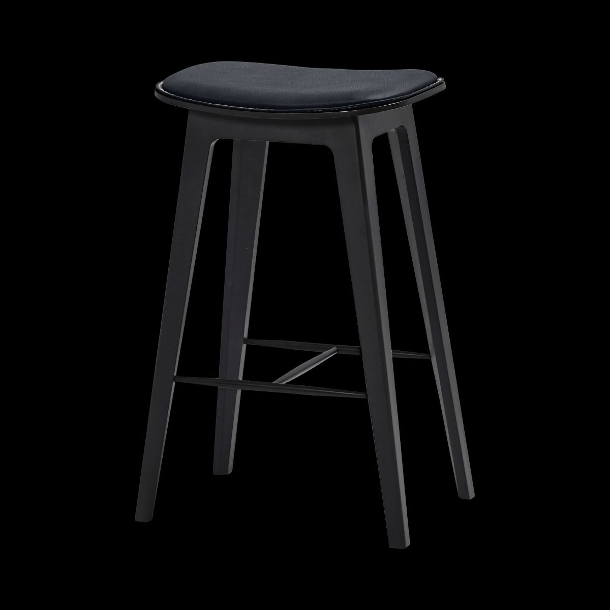 Nordic Bar Stool - Beech with stitches