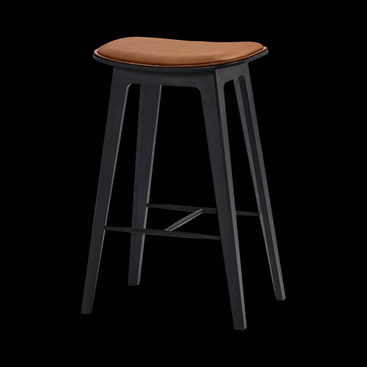 Nordic Bar Stool - Beech with stitches