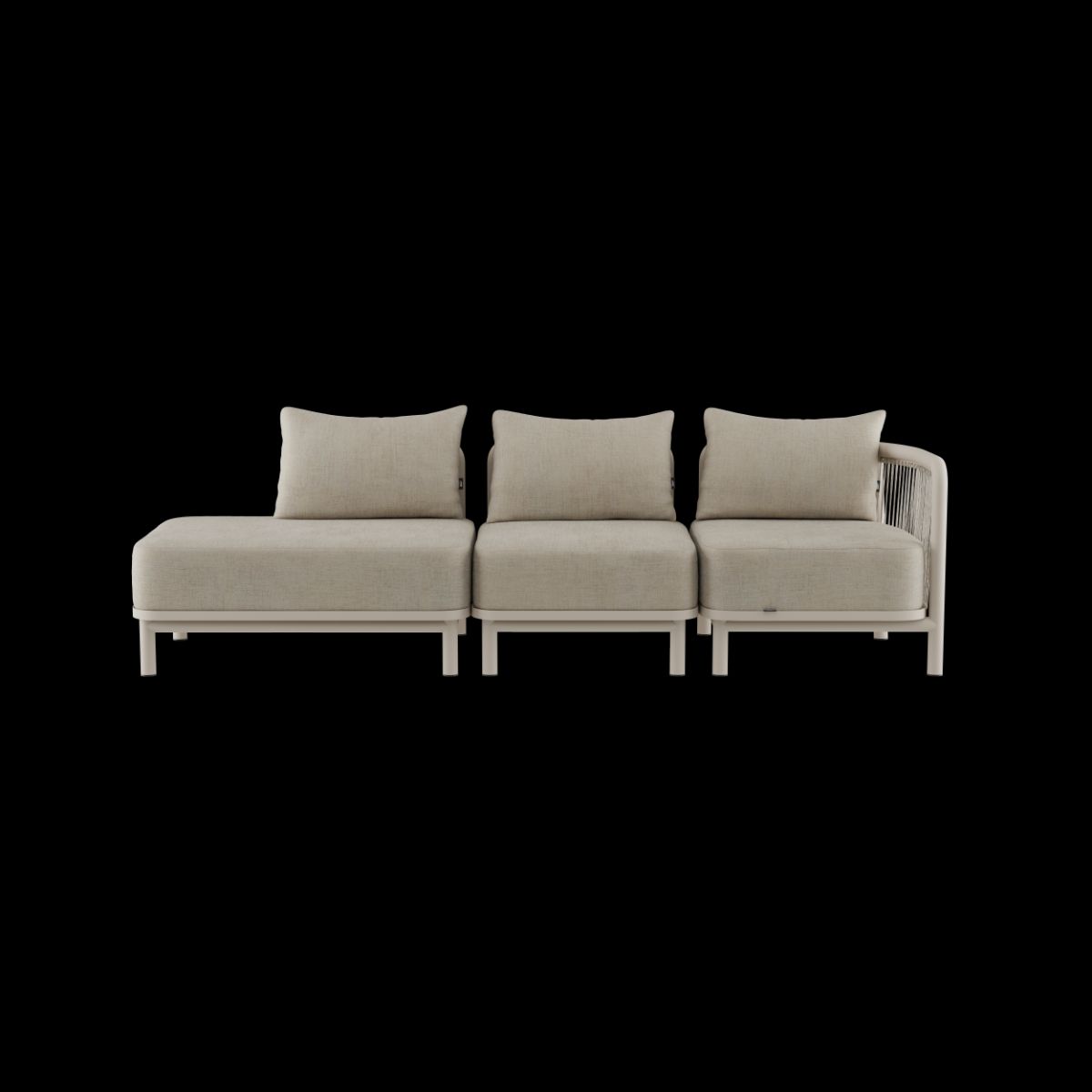 Kirra Lounge Sofa - 3 seater w/ open end