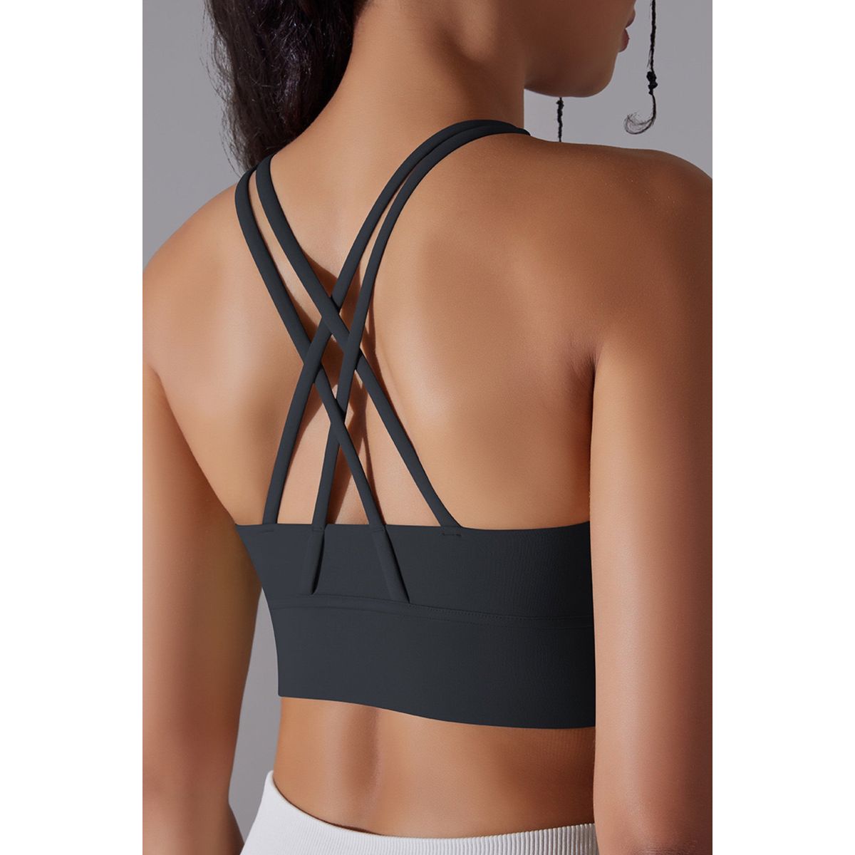 Cross back sports-bh Black - Large / Black