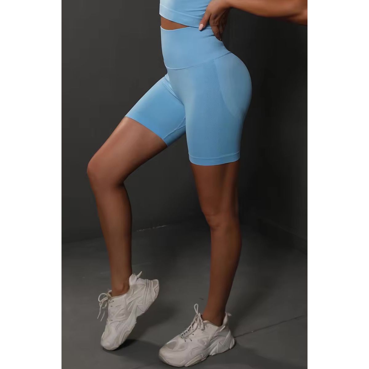 BodyCurve Scrunch Shorts SkyBlue - Small / SkyBlue