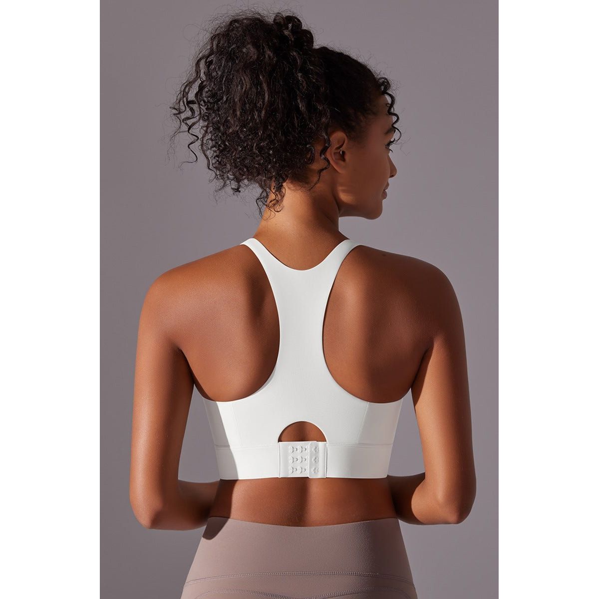 FlexFit Racerback Sports-Bh White - Large / White