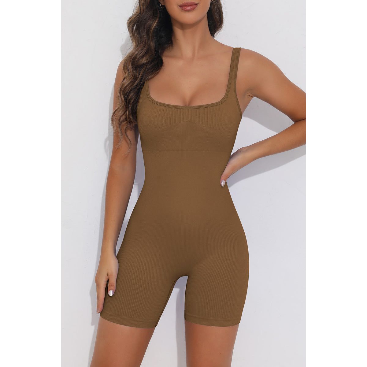 Jumpsuit racerback Brown - Small / Brown