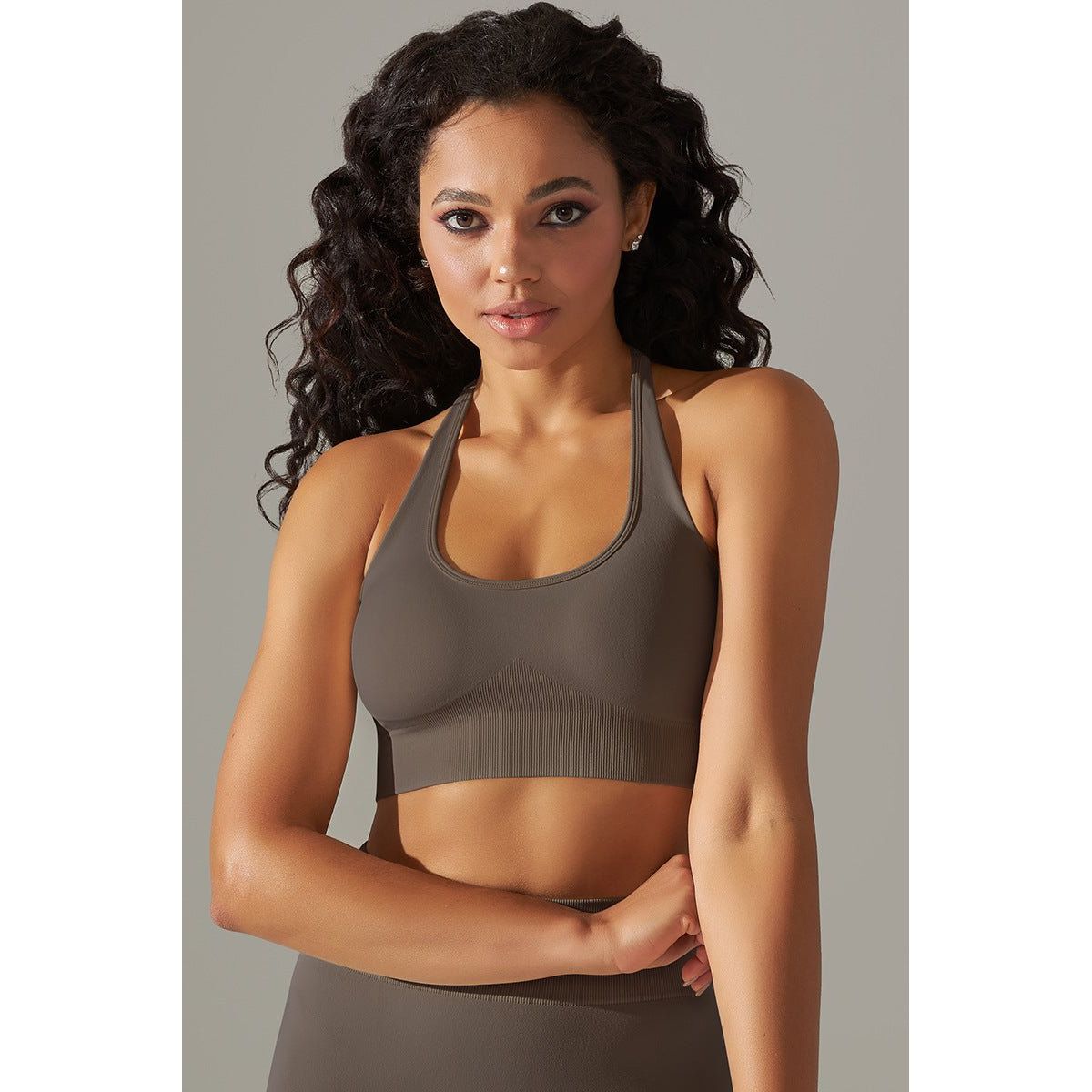 Ultrafit sports top Brown - Small / Brown