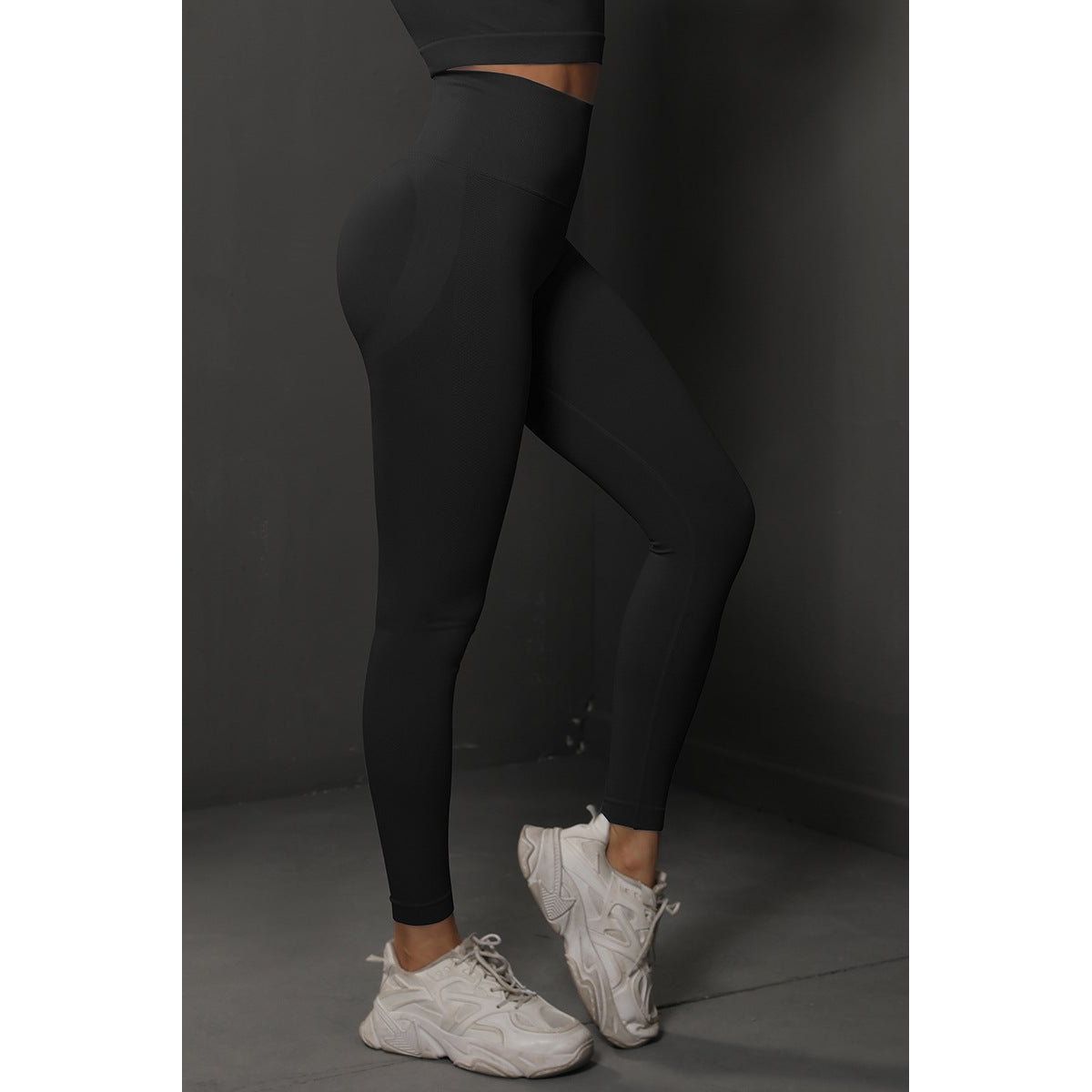 BodyCurve Scrunch Leggings Black - Small / Black