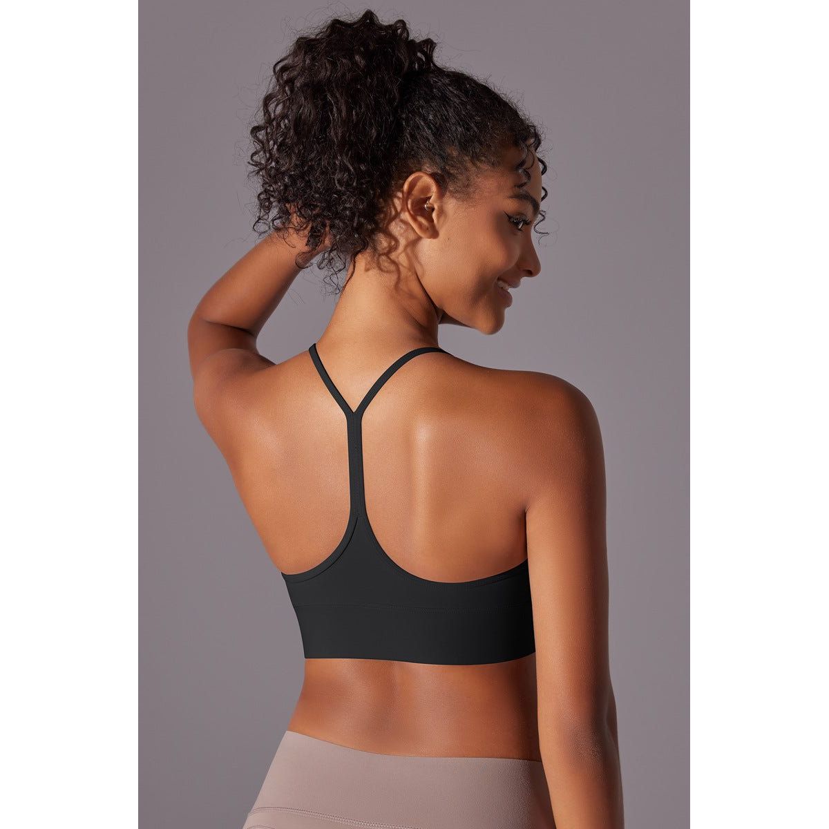 PureFlex Strappy Sports bh Black - Medium / Black