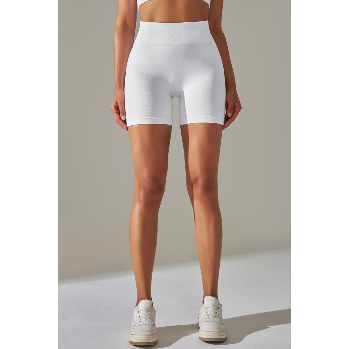 UltraFit scrunch Shorts White - Small (S) / White