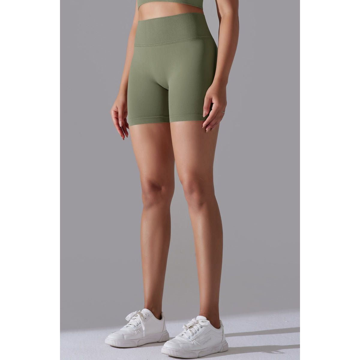 EnduranceFlex scrunch shorts OliveGreen - Large / OliveGreen