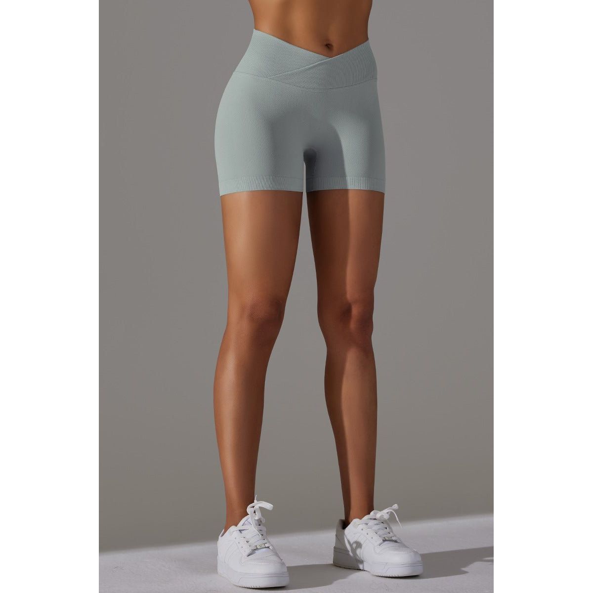 ZenCurve scrunch shorts LightGrey - Small / LightGrey