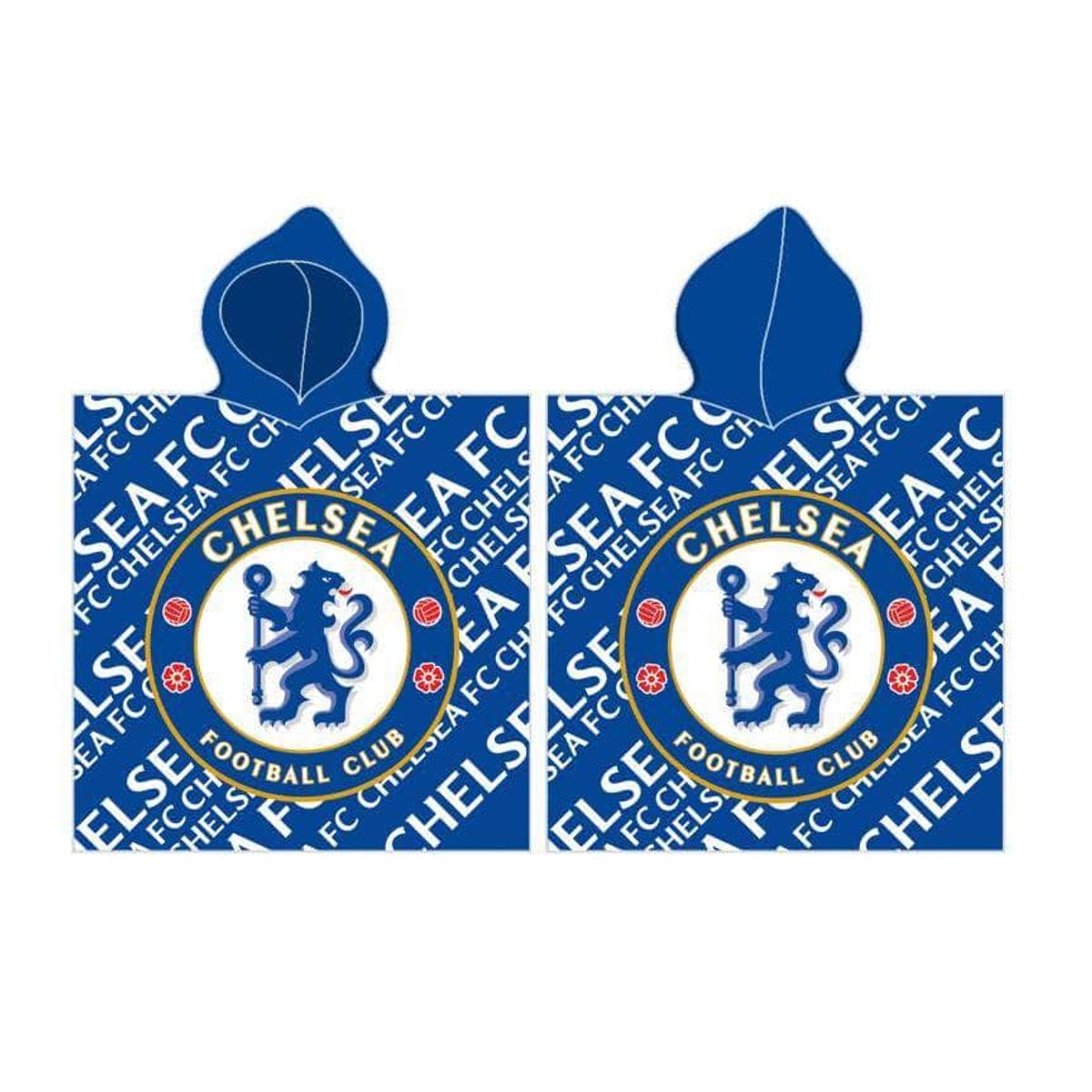 Chelsea FC Badehåndklæde / Poncho med hætte - 60x120 cm.