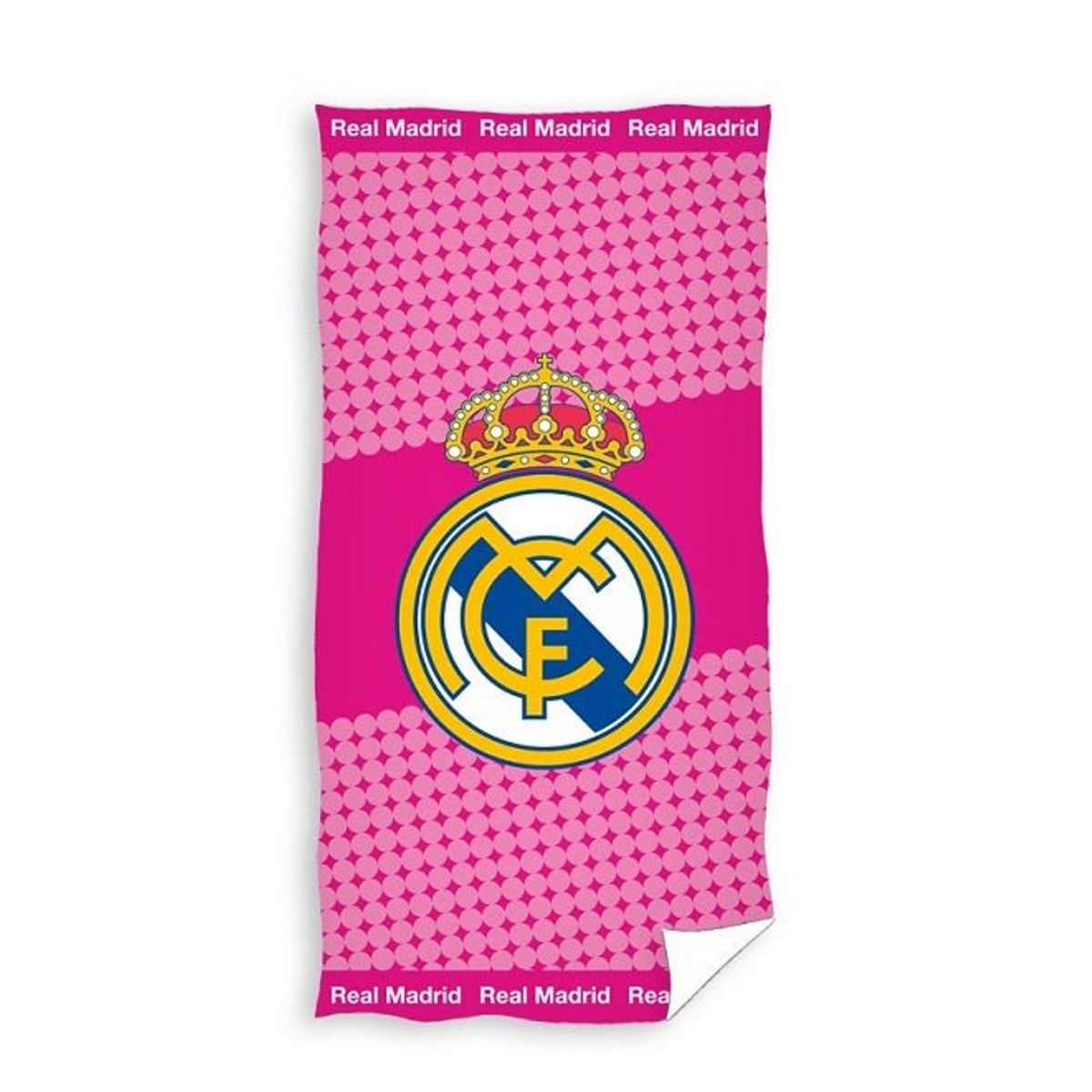 Real Madrid Pink badehåndklæde - 70x140 cm.