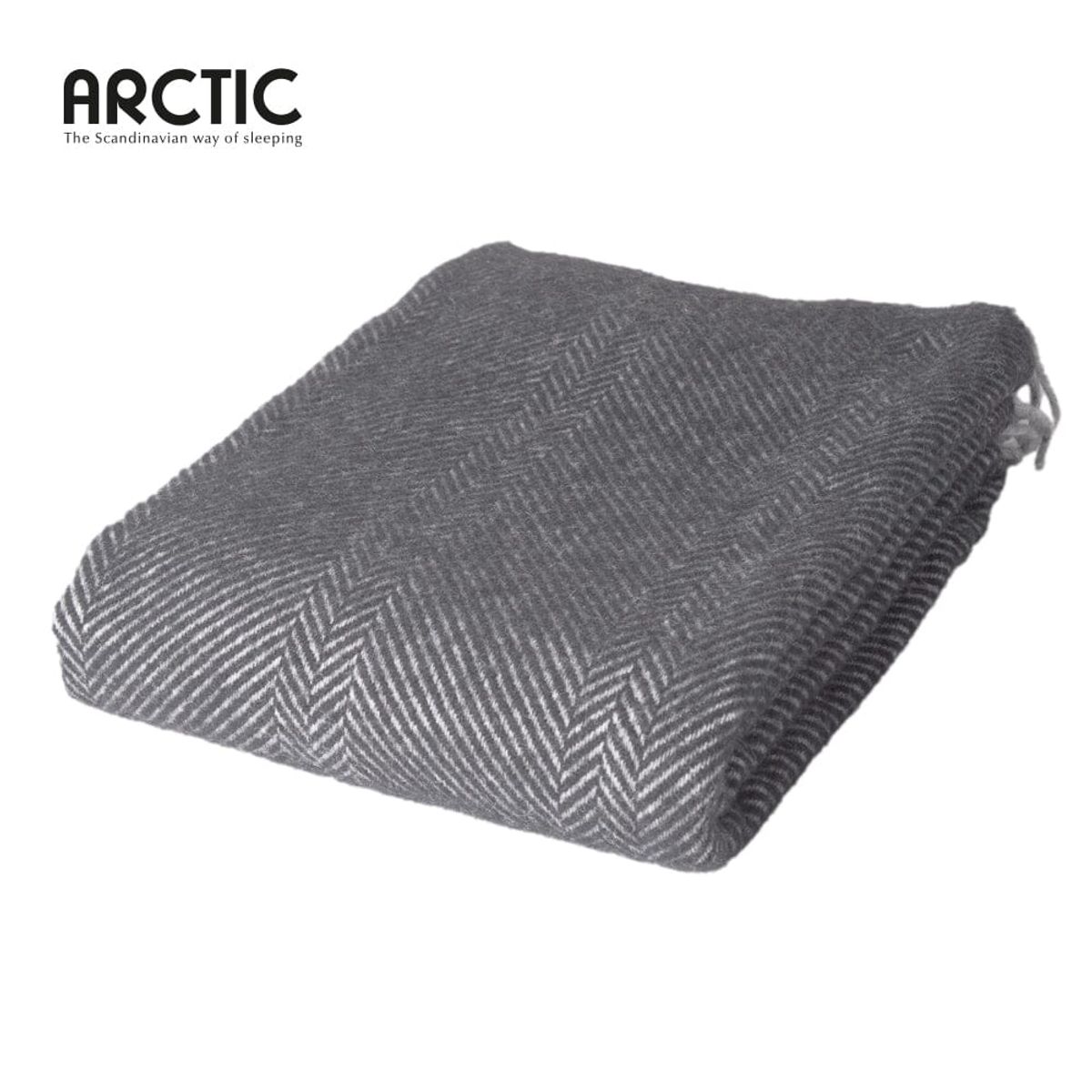 Arctic - Uldplaid Herringbone - Dark Grey