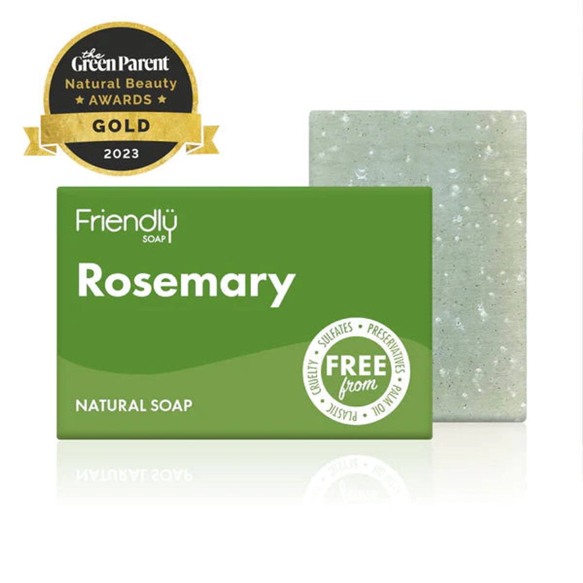 Friendly Soap - Friendly Sæbebar - Rosmarin - 100% Naturlig Og Vegansk - Testvinder